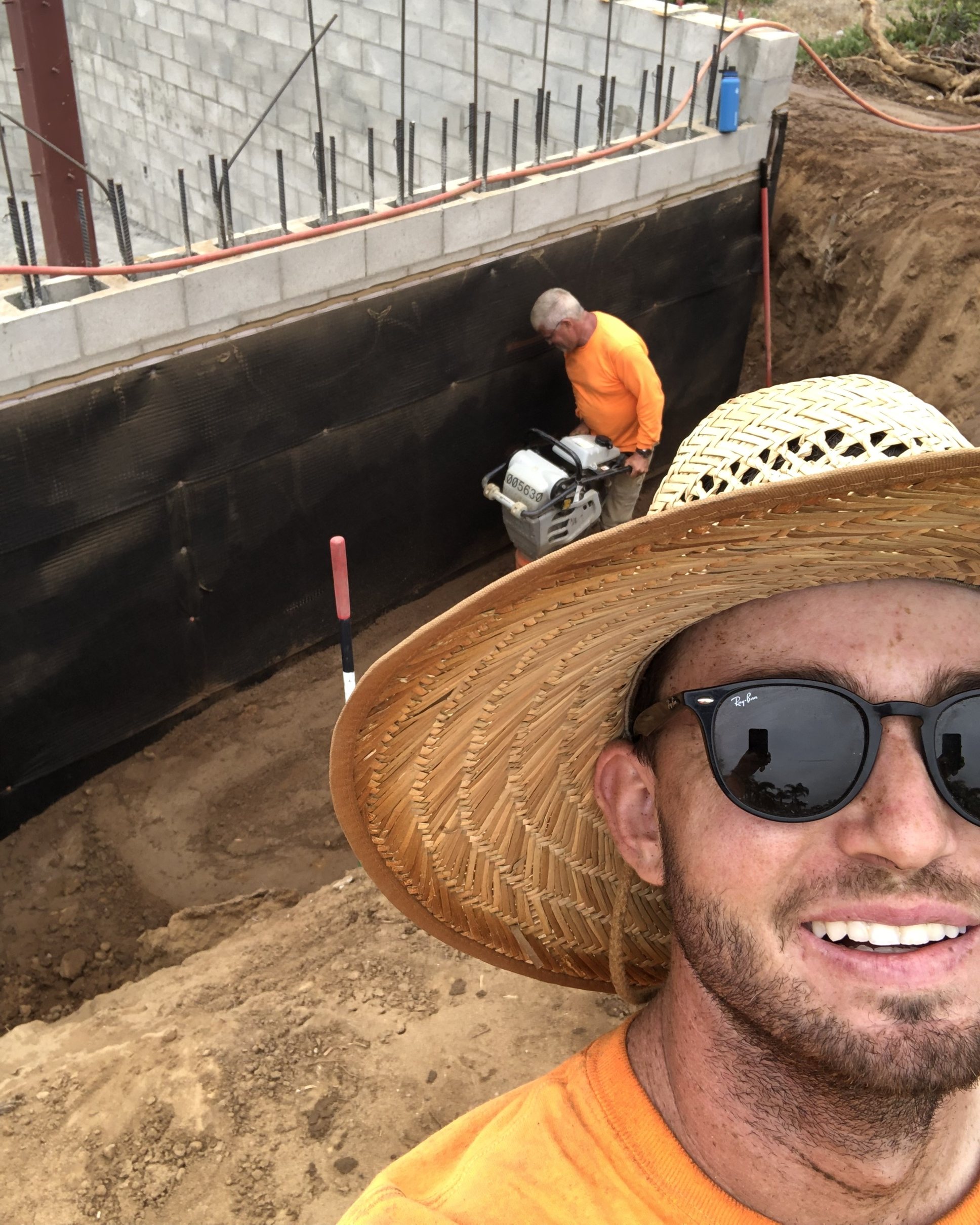 Zach on a job site in Carlsbad